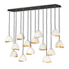 Nula LED Chandelier in Shell White