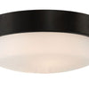 Oak Street Two Light Flushmount in Flat Black
