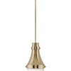 Oliver LED Pendant in Bright Brass