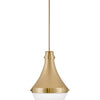 Oliver LED Pendant in Bright Brass