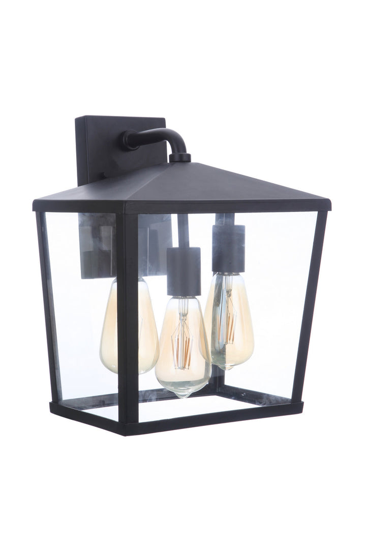 Olsen Three Light Outdoor Wall Mount in Midnight