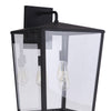 Olsen Three Light Outdoor Wall Mount in Midnight