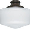 Original One Light Fan Light Kit in Chestnut Brown