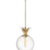 Palma LED Pendant in Heritage Brass