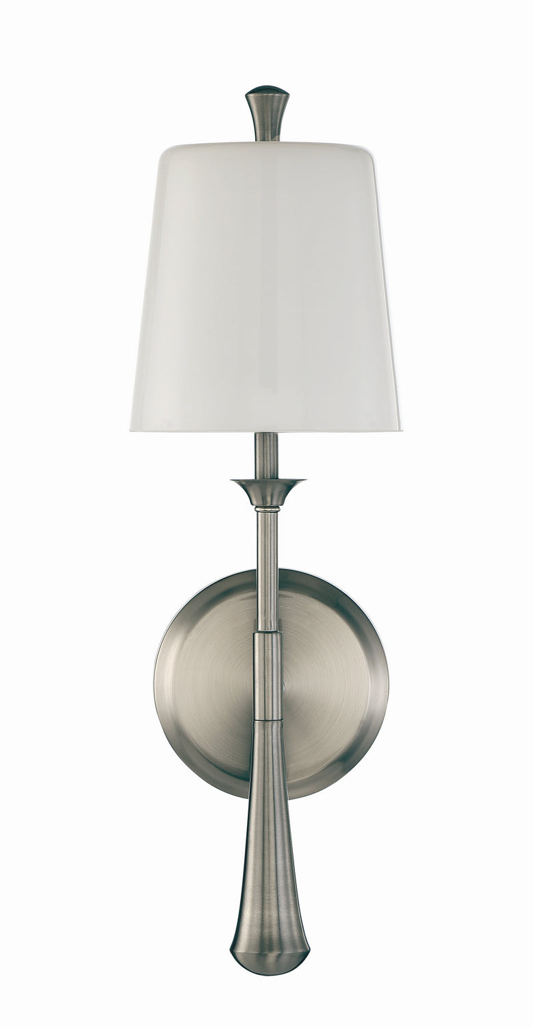 Palmer One Light Wall Sconce in Brushed Polished Nickel