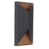 Peak LED Pocket Sconce in Matte Black/Satin Brass