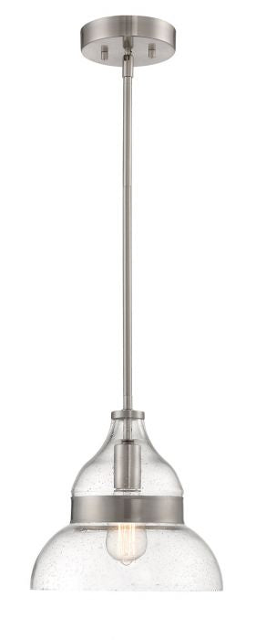 Pendant One Light Mini Pendant in Brushed Polished Nickel