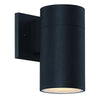 Pillar LED Outdoor Wall Lantern in Textured Black