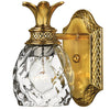 Plantation LED Bath Sconce in Burnished Brass