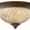 Plantation LED Flush Mount in Pearl Bronze