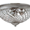Plantation LED Flush Mount in Polished Antique Nickel