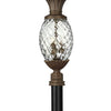 Plantation LED Post Top or Pier Mount Lantern in Copper Bronze