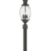 Plantation LED Post Top or Pier Mount Lantern in Museum Black