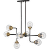 Poppy LED Chandelier in Black