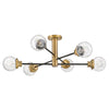 Poppy LED Semi Flush Mount in Black
