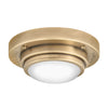 Porte LED Flush Mount/Wall Sconce in Heritage Brass