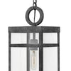 Porter LED Hanging Lantern in Aged Zinc