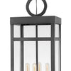 Porter LED Hanging Lantern in Aged Zinc