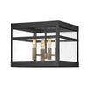 Porter LED Hanging Lantern in Black