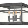 Porter LED Outdoor Lantern in Aged Zinc