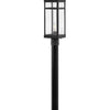 Porter LED Post Top or Pier Mount Lantern in Black