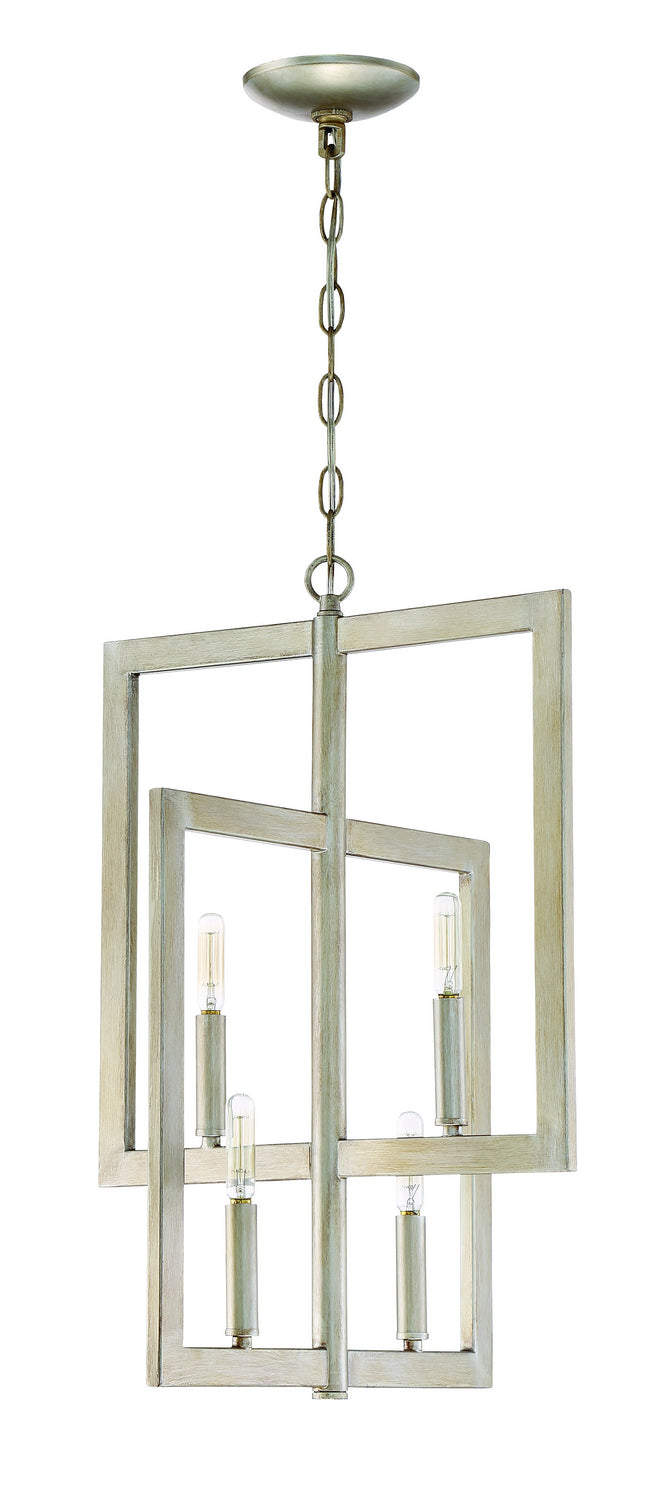 Portrait Four Light Foyer Pendant in Gold Twilight