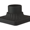Post Adapter Cast 3.5" Post Head Adapter in Textured Black
