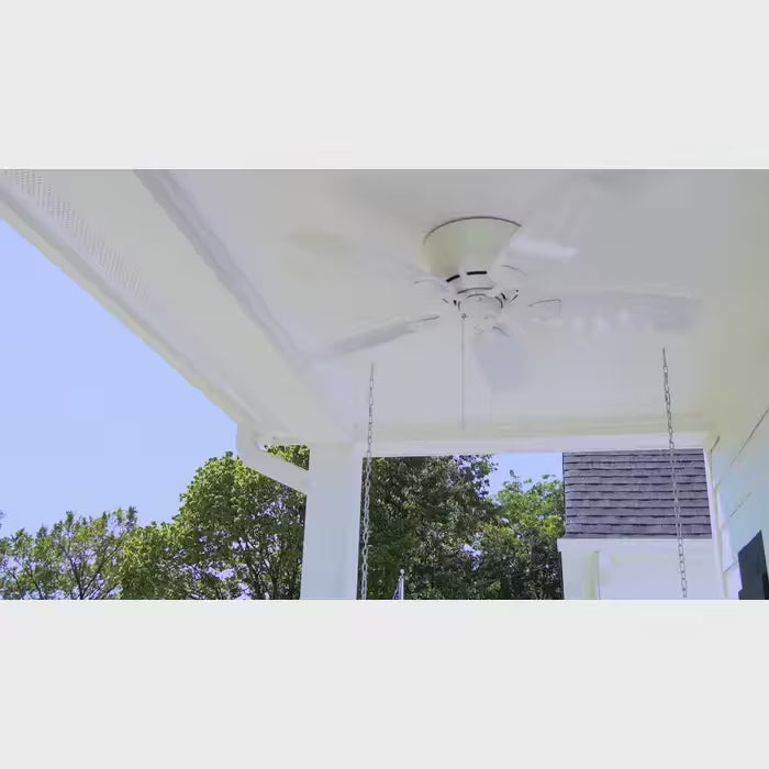 Hunter Fan Sea Wind 48" Outdoor Flushmount Pull Chain Ceiling Fan