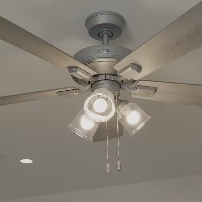 Hunter Fan Crestfield 52" Pull Chain Ceiling Fan with 21W LED