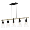Quoizel Five Light Linear Chandelier