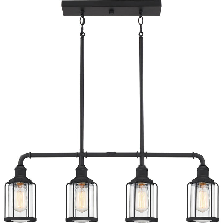 Quoizel Four Light Linear Chandelier