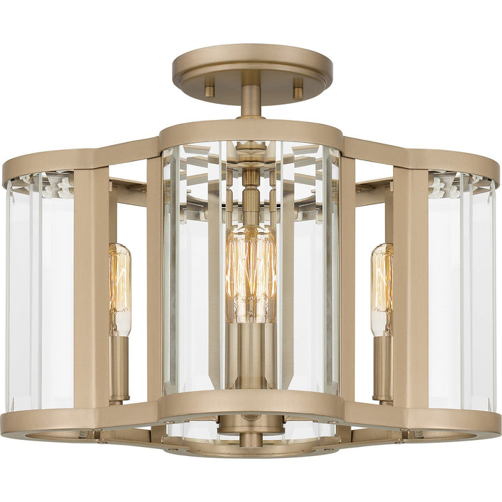 Quoizel Four Light Semi Flush Mount