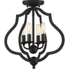 Quoizel Four Light Semi-Flush Mount
