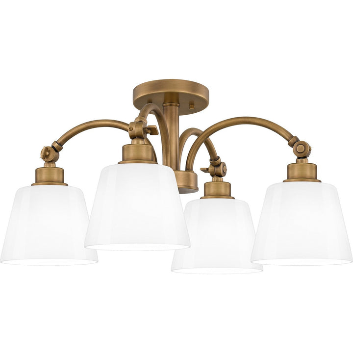 Quoizel Four Light Semi Flush Mount