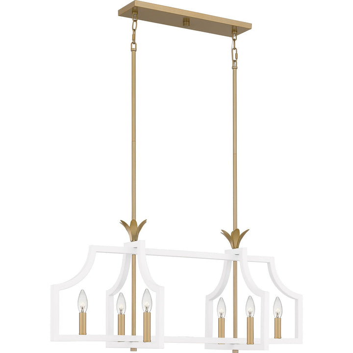 Quoizel Six Light Linear Chandelier