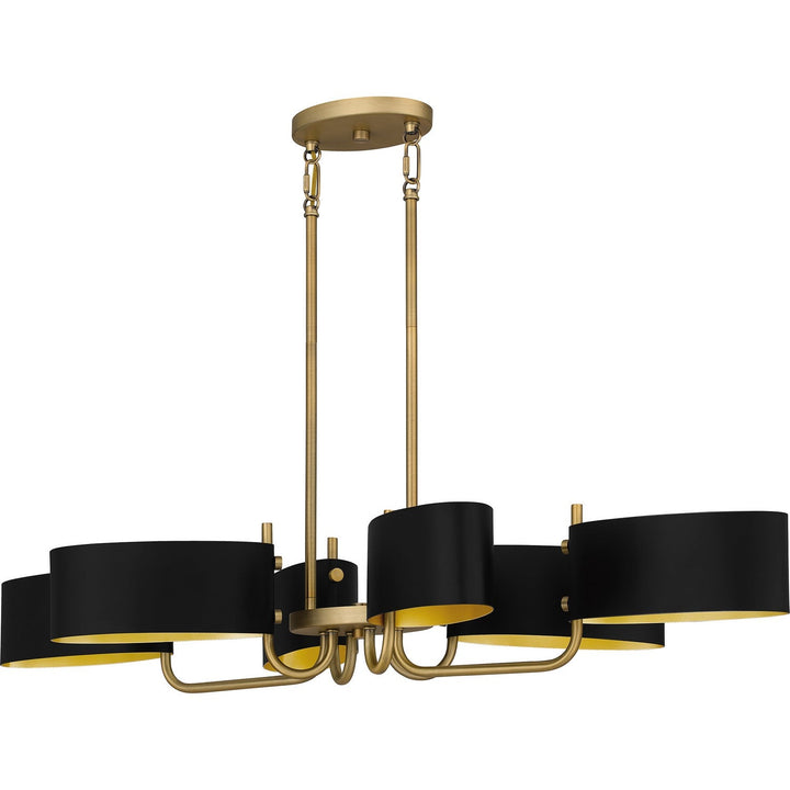 Quoizel Six Light Linear Chandelier