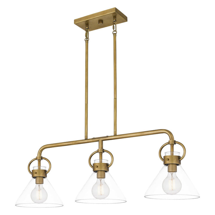 Quoizel Three Light Linear Chandelier