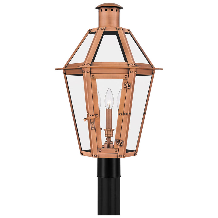 Quoizel Three Light Outdoor Post Lantern