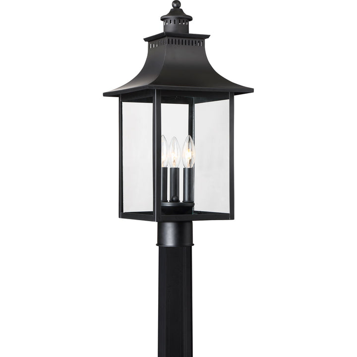 Quoizel Three Light Outdoor Post Lantern