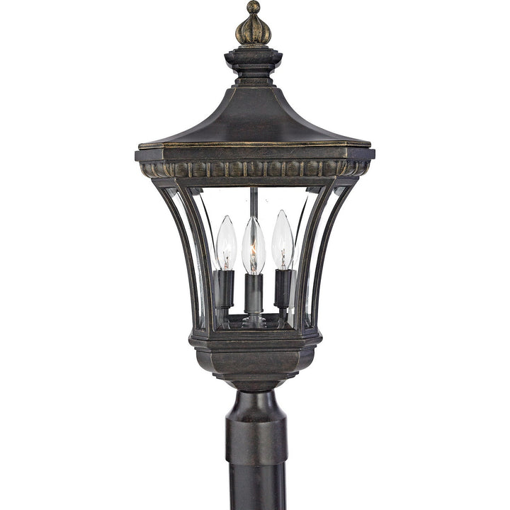 Quoizel Three Light Outdoor Post Lantern