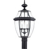 Quoizel Three Light Outdoor Post Lantern