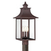Quoizel Three Light Outdoor Post Lantern
