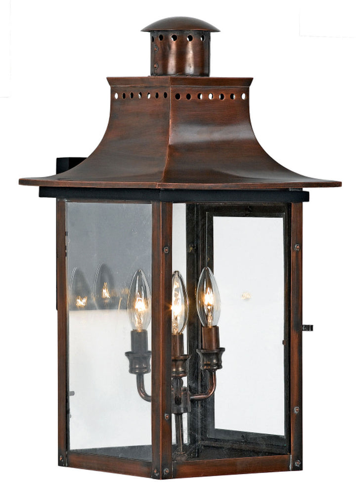 Quoizel Three Light Outdoor Wall Lantern