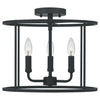 Quoizel Three Light Semi Flush Mount