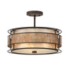 Quoizel Three Light Semi-Flush Mount