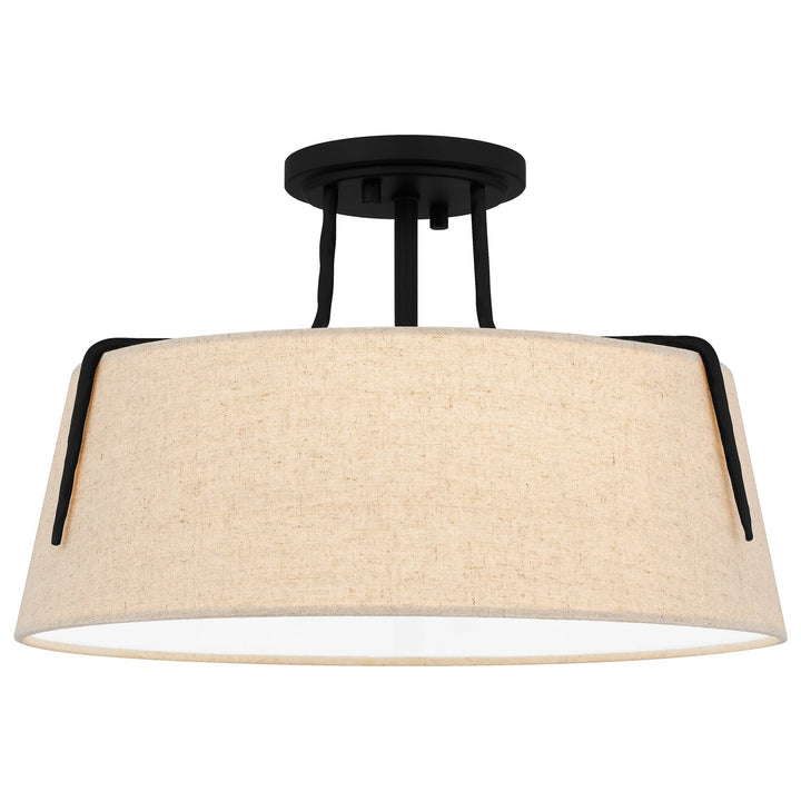 Quoizel Three Light Semi Flush Mount