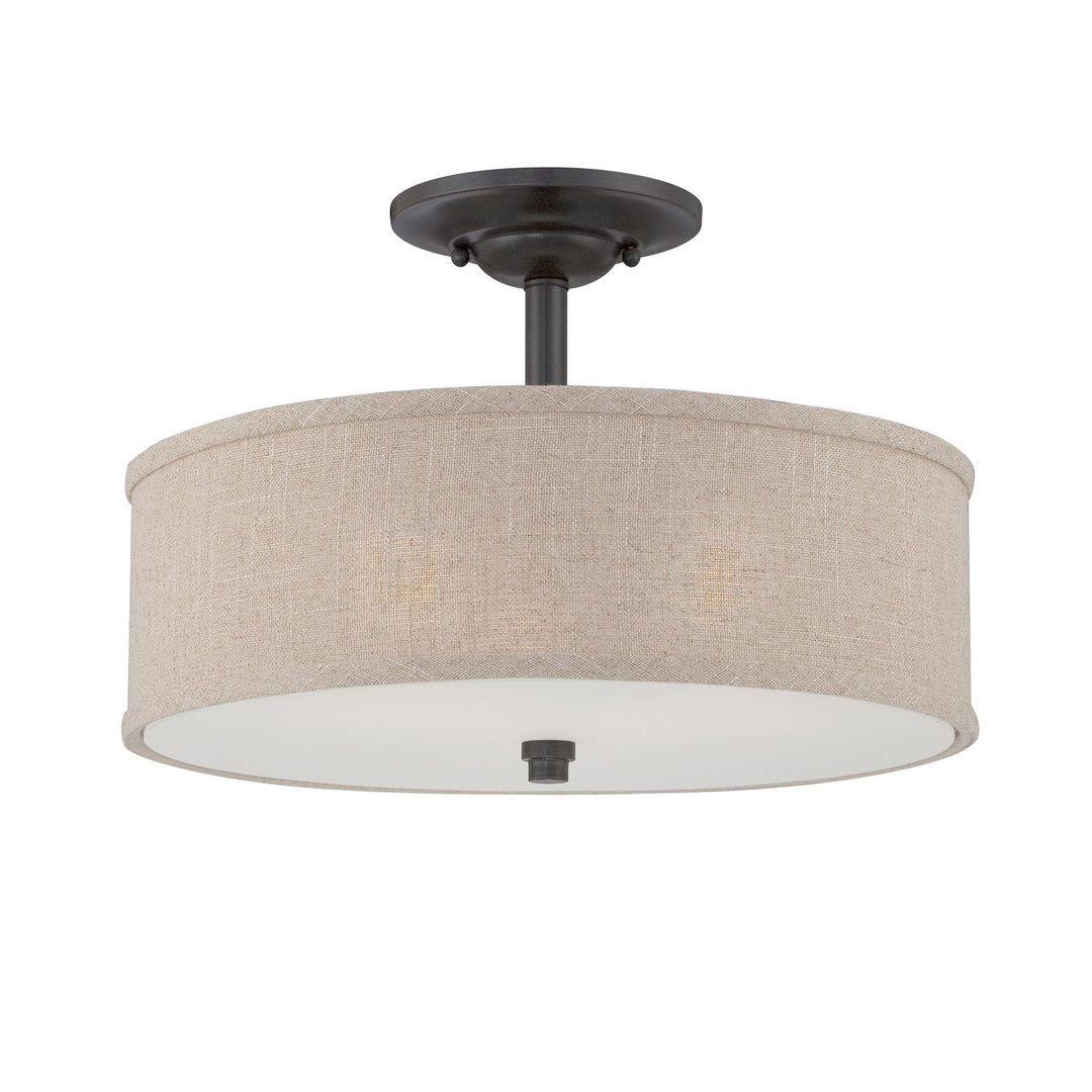 Quoizel Three Light Semi-Flush Mount