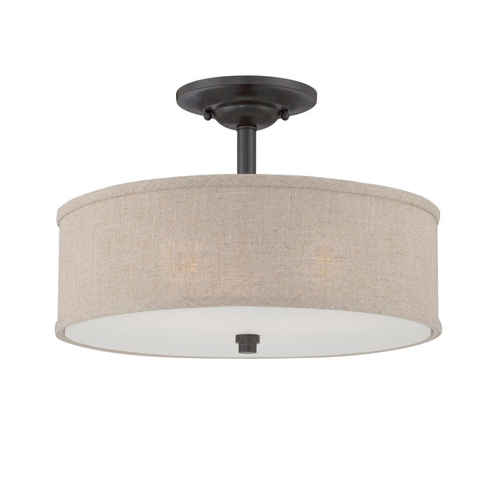 Quoizel Three Light Semi-Flush Mount