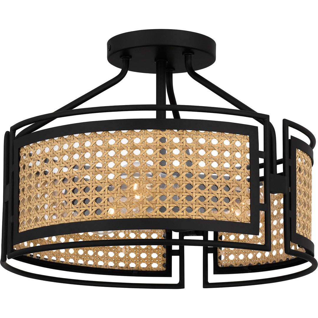 Quoizel Three Light Semi Flush Mount