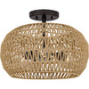 Quoizel Three Light Semi Flush Mount
